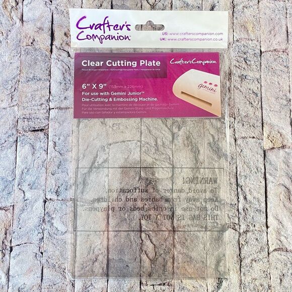 Crafters Companion NWT Clear Cutting Plate 6" x 9" For Use With Gemini Jr - Picture 1 of 4